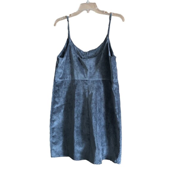 Urban Outfitters Cooperative Velvet Mini Dress Button Front Size Large - Picture 2 of 11